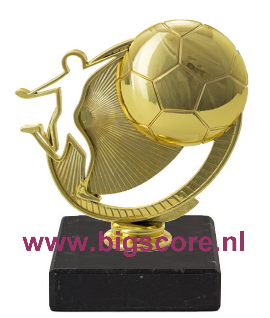 Voetbalbeker Kunststof goud HR BST 38233 op aanvraag!!